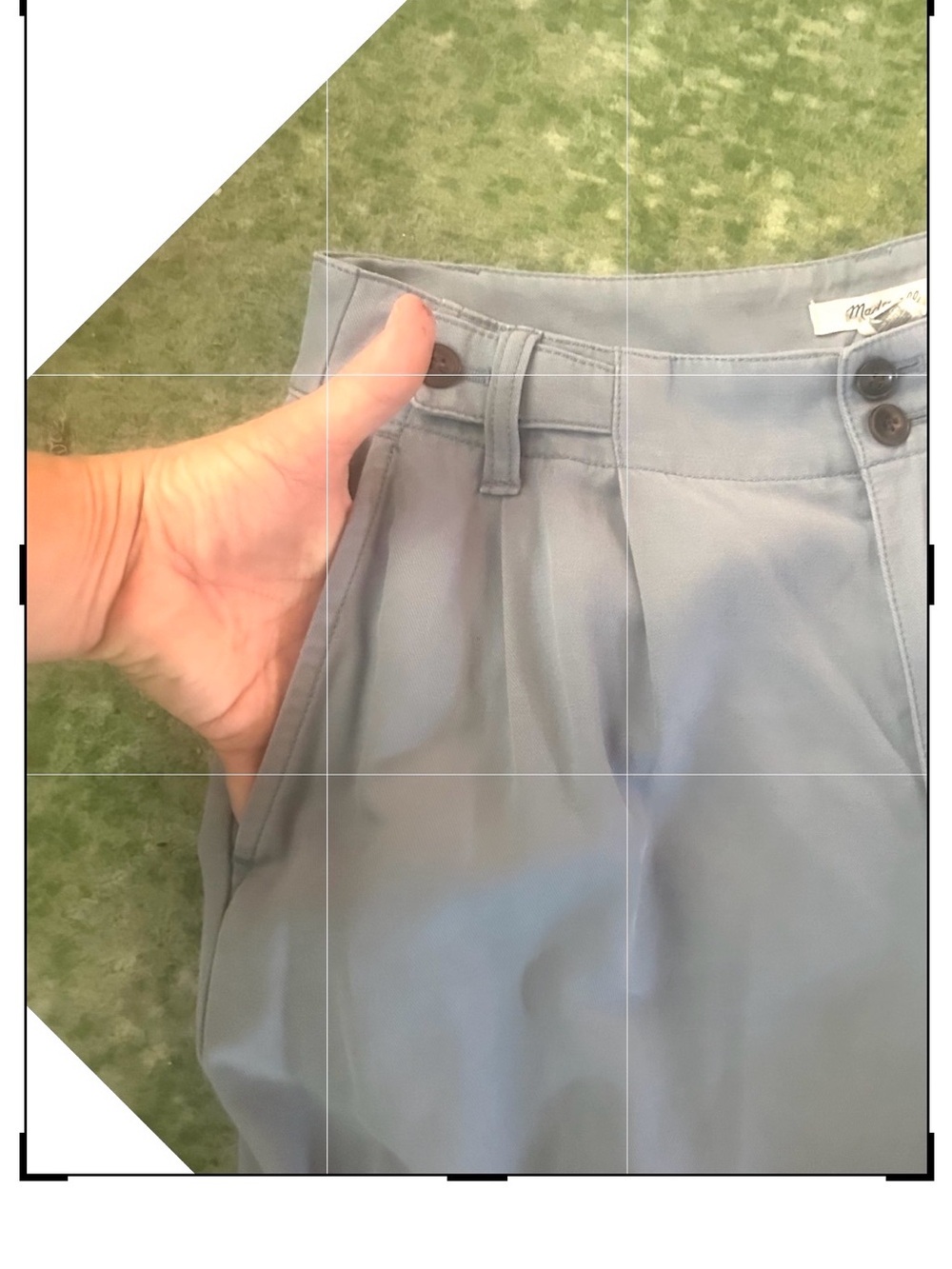 MADEWELL Harlow Best Selling Wide-Leg Trouser. Side Seam & Back Pockets - Picture 5 of 15